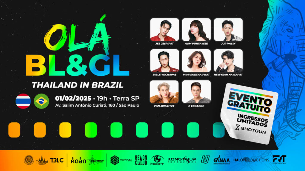2025 Astros da Tailândia Desembarcam em São Paulo para Evento Gratuito: 